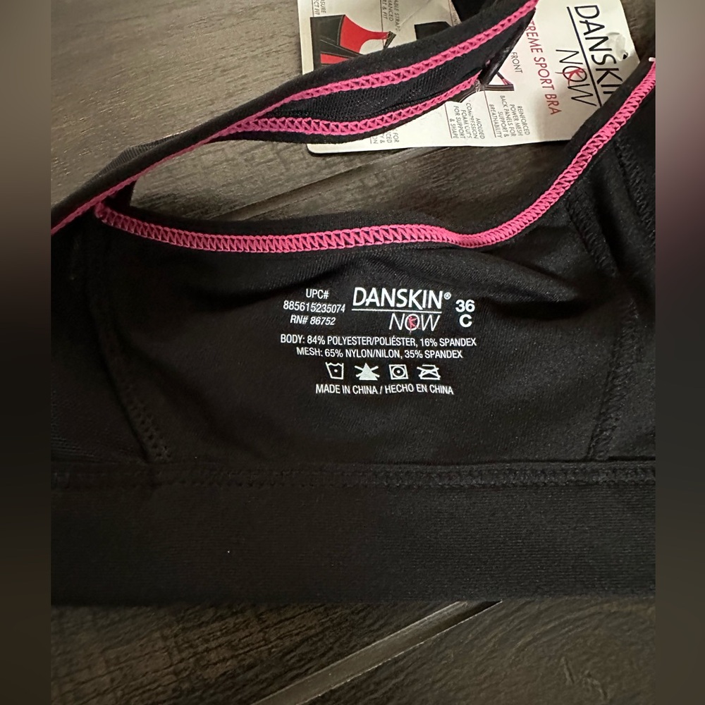 Danskin Sports Bra High Impact Workout Adjustable Bra NWT - Picture 5 of 5